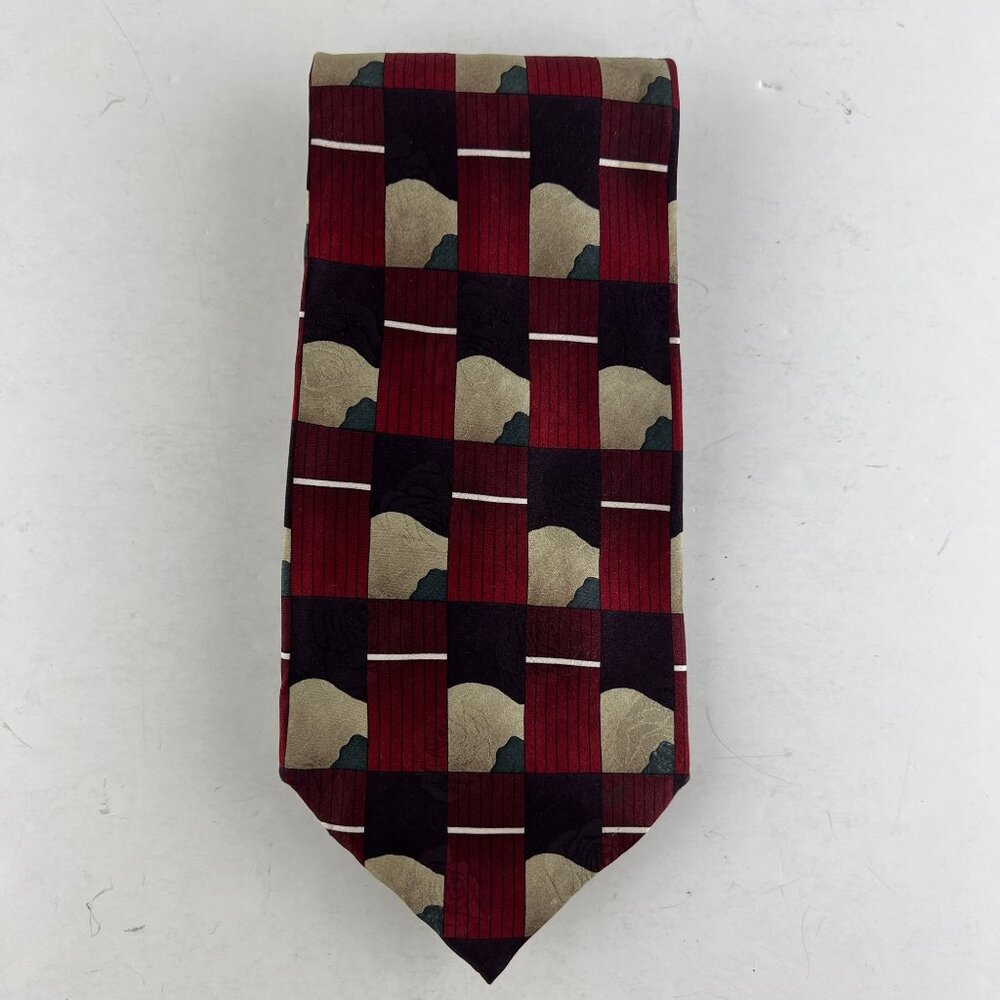 Grateful Dead Friend Of The Devil Sixth Set Roses Reds Blacks Grays Necktie Tie